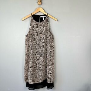 BCBGeneration Cheetah Print Trapeze Dress